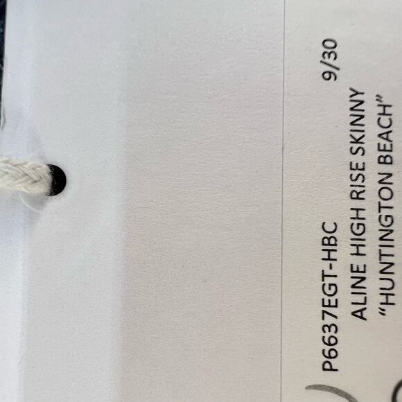 NWT Pistola Jeans Women's Size 26 Blue Aline High Rise Skinny Huntington Beach - Picture 13 of 13